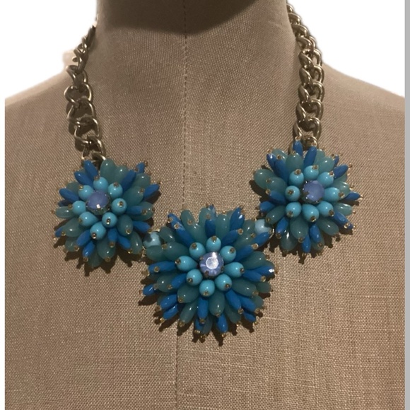 Banana Republic Starburst Necklace, Blue, Aqua *HOST PICK* - Picture 2 of 6